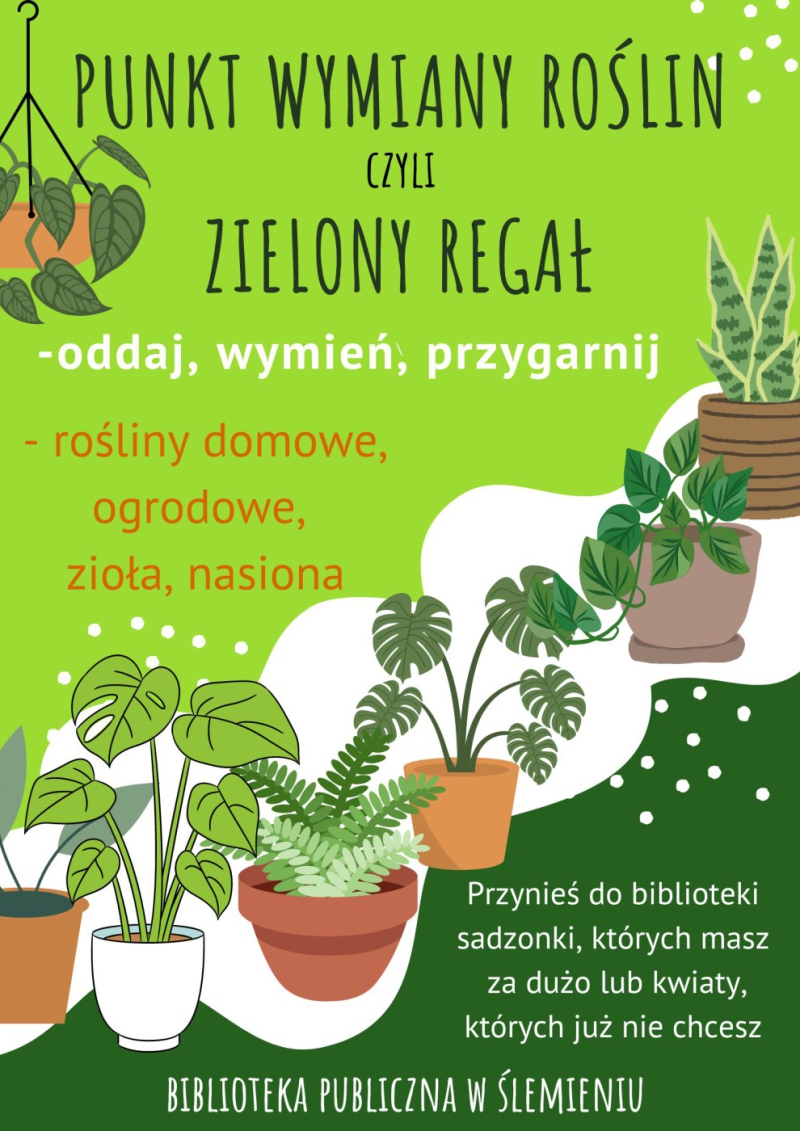 Zielony regał