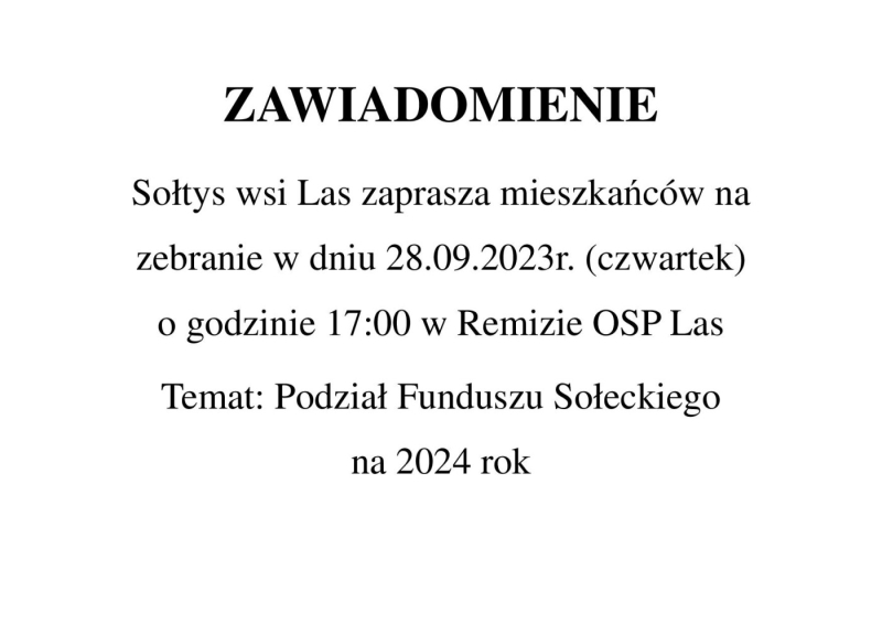 Zawiadomienie