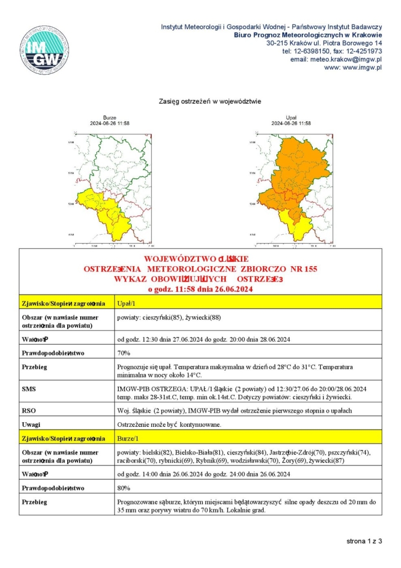 Ostrzeżenie meteorologiczne