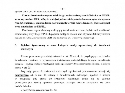 Materiał informacyjny o zasadach przyznawania świadczeń rodzinnych obywatelom Ukrainy przybywającym na terytorium Polski - zdjęcie3