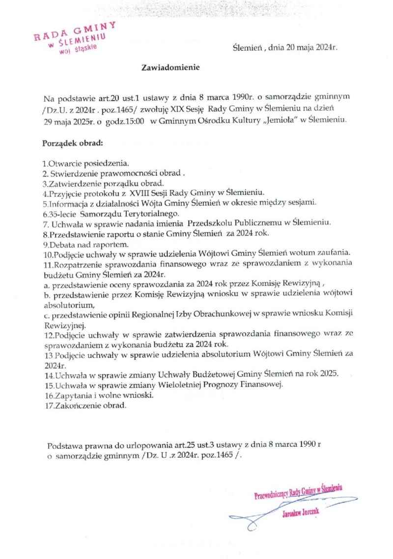 Zawiadomienie