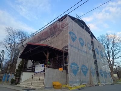 Ruszyły roboty budowlane projektu – „Termomodernizacja budynku użyteczności publicznej w gminie Ślemień” - zdjęcie1