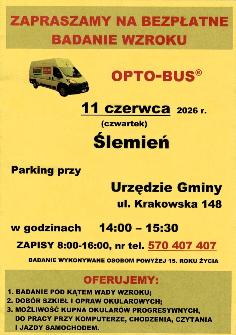 Bezpłatne Badanie Wzroku 