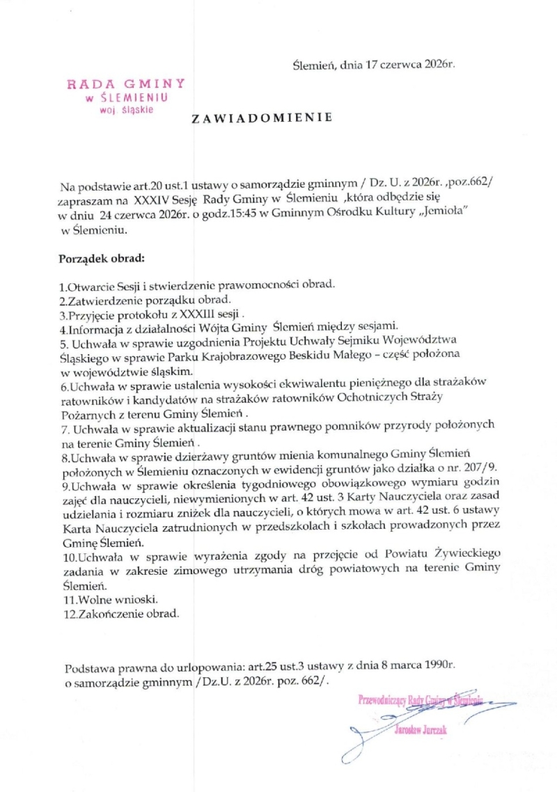 Zawiadomienie