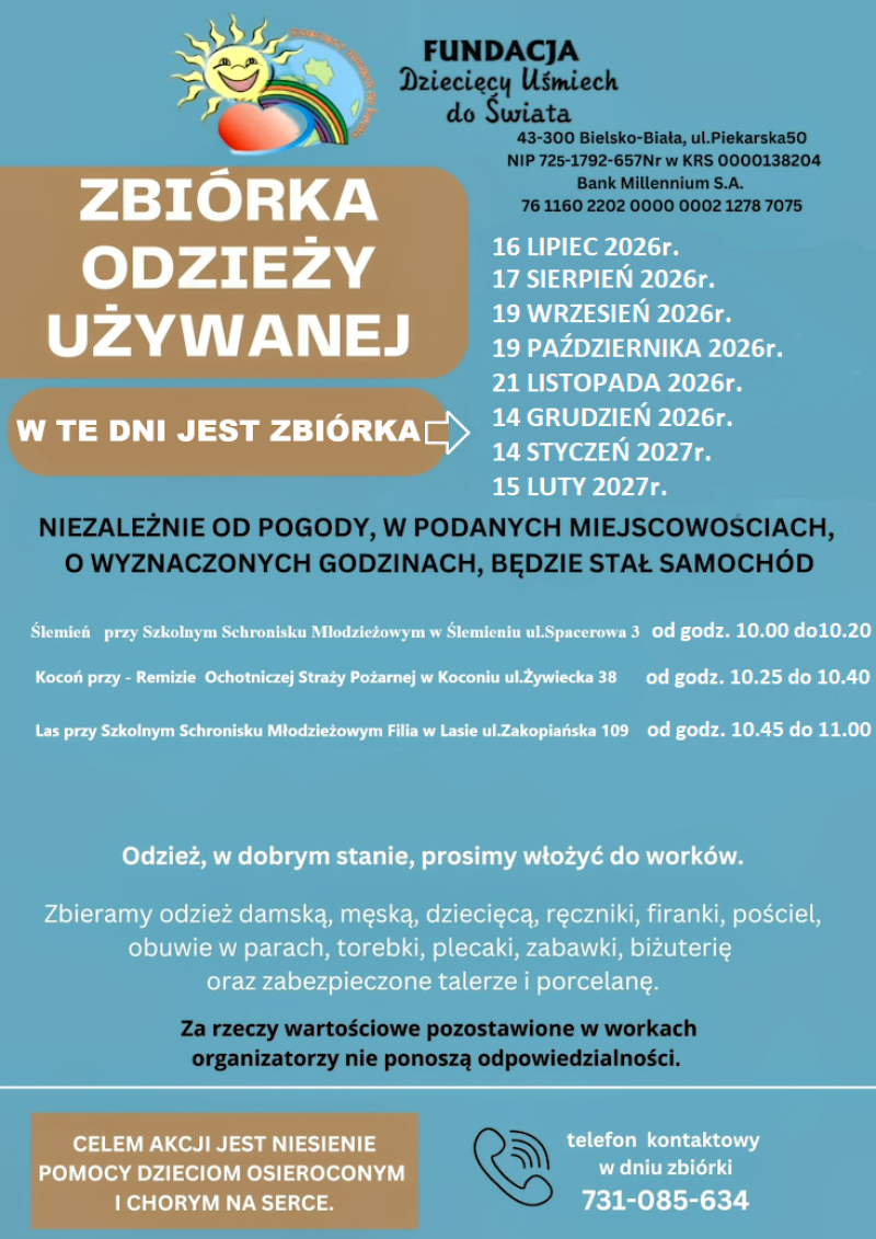Zbiórka odzieży używanej
